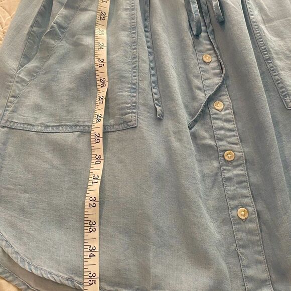 Drawstring dress. Light flowy material made from 100% lyocell. Barely worn. EUC - Picture 5 of 7